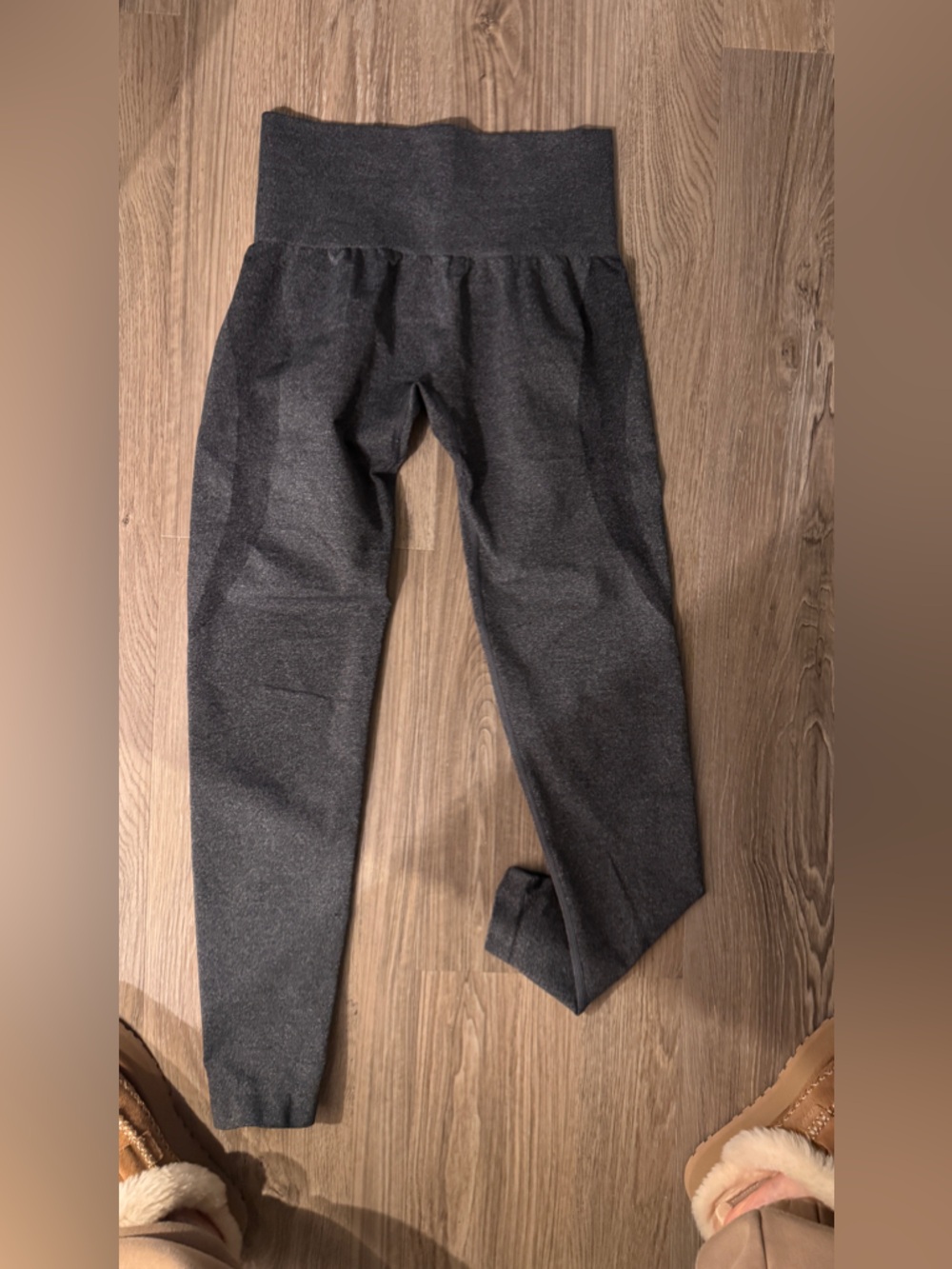 Charcoal Gray Knit Leggings